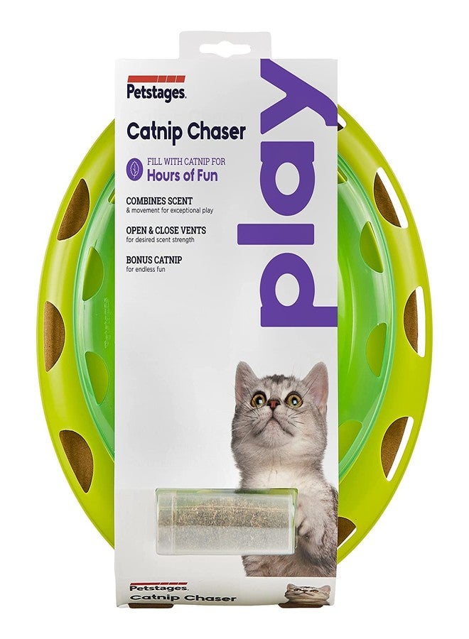 Petstages Combo of Petstages Catnip Chase Track Cat Toy 24 cm with 3 Pack of Kittos Salmon Rings Cat Treats, 35 g - Image 2